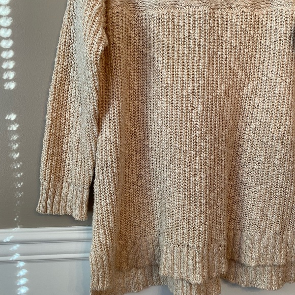 Justfab Tan Open Knit Sweater - Picture 3 of 9